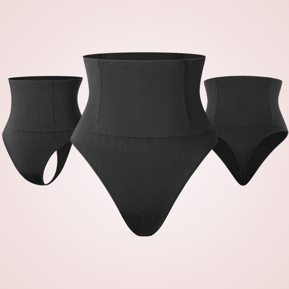 Black colour 3d thong shapewear slay the waist