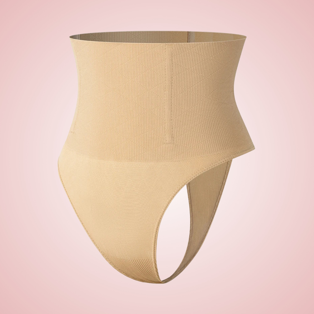 sand colour thong in 3d front