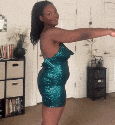 video of before and after using slay the waist thong shapewear